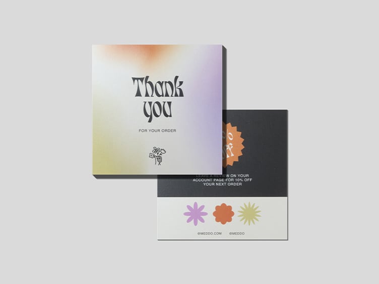 Pearlescent Paper Flyers