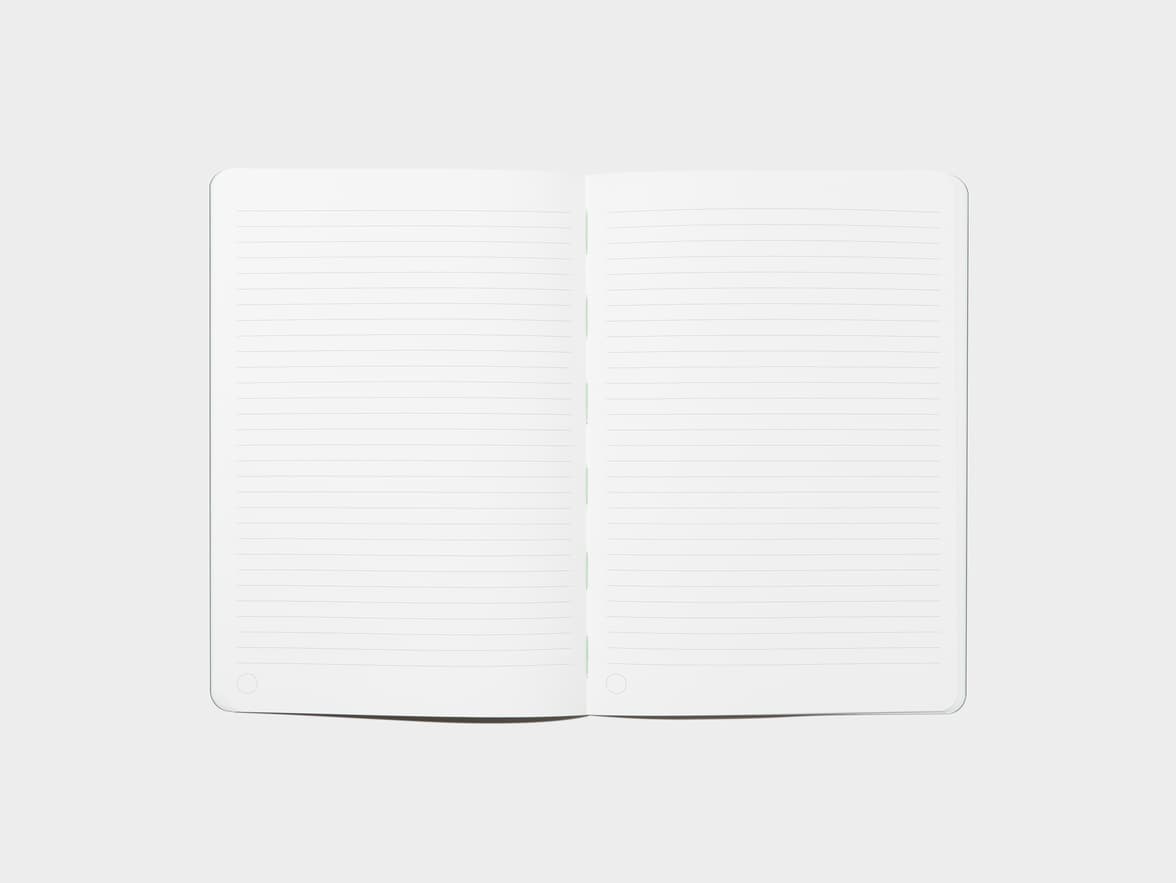 Opened Notebook in A5