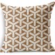 Cotton/Linen Pillow Cover , Geometric Modern/Contemporary