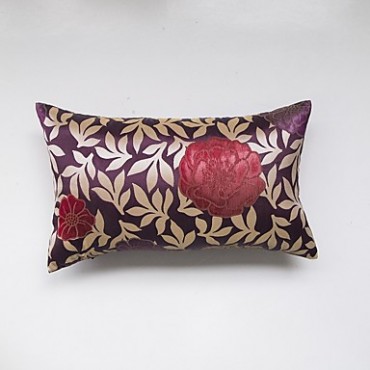 jacquard Cushion Cover-Purple