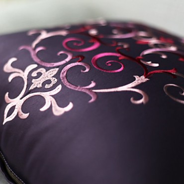 Polyester Pillow With Insert , Floral Euro