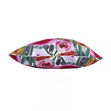 Polyester Pillow With Insert,Floral Retro 18x18 inch