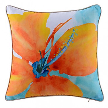 Polyester Pillow With Insert,Floral Country