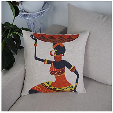 Retro high quality Ancient Egyptian style cotton linen Cushion Home Pillow Case simplicity Decorative Pillow Cover