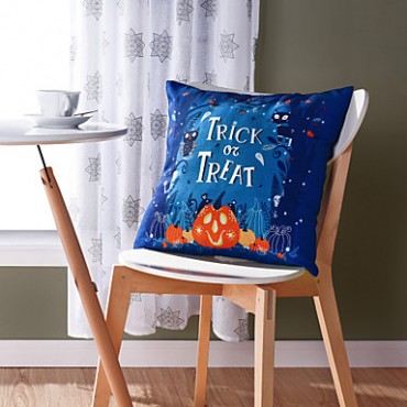 1 pcs PolyesterHalloween Prints Accent/Decorative Pillow With Insert 18x18 inch