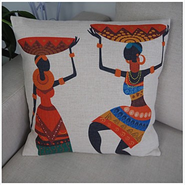 Retro high quality Ancient Egyptian style cotton linen Cushion Home Pillow Case simplicity Decorative Pillow Cover